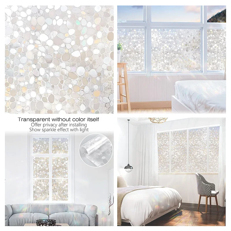 3Dウィンドウフィルム 幾何学模様柄 (UVカット・静電気吸着タイプ)