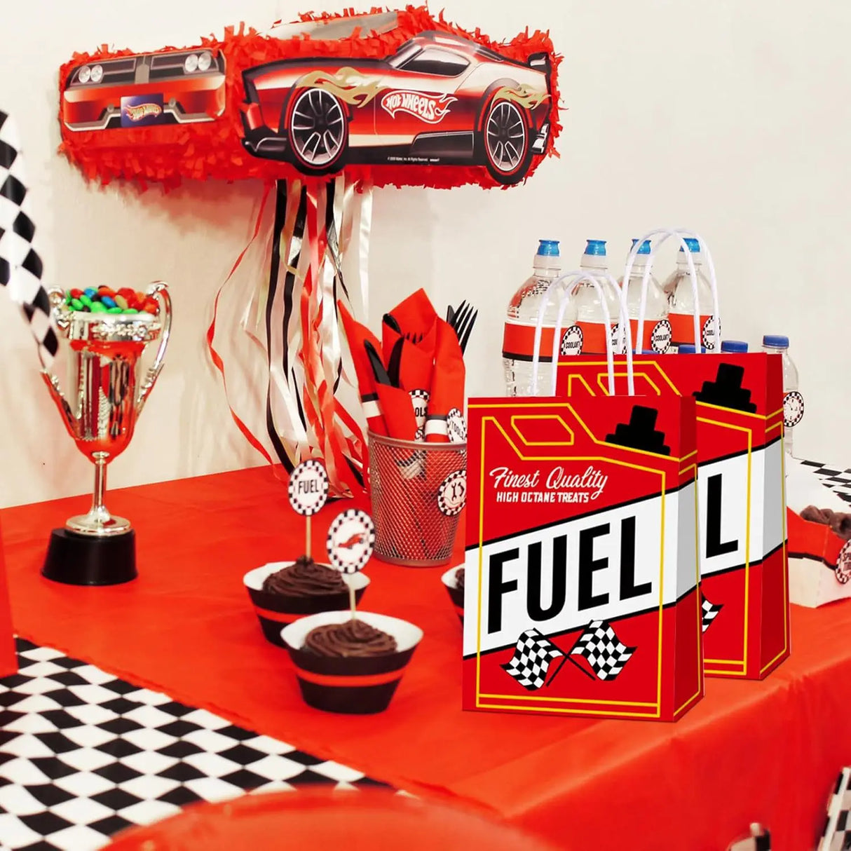 |ノベルティ用品 | レーシングカー風プリント紙袋 | W15×H21×D8c