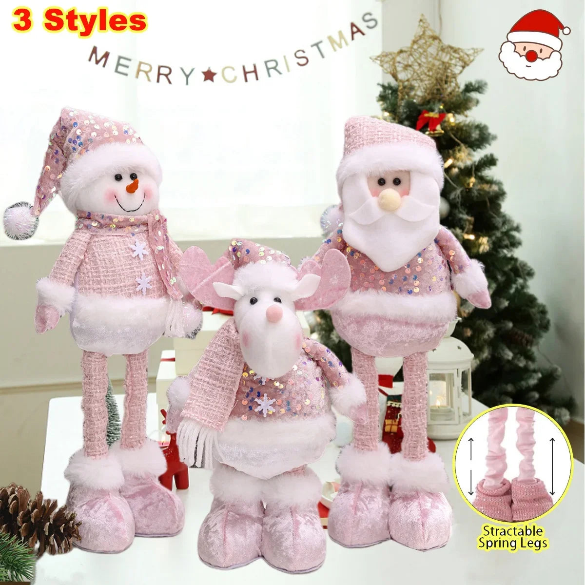 【クリスマス・インテリア装飾】猫・スノーマンなどの可愛いオーナメント(13パターン)