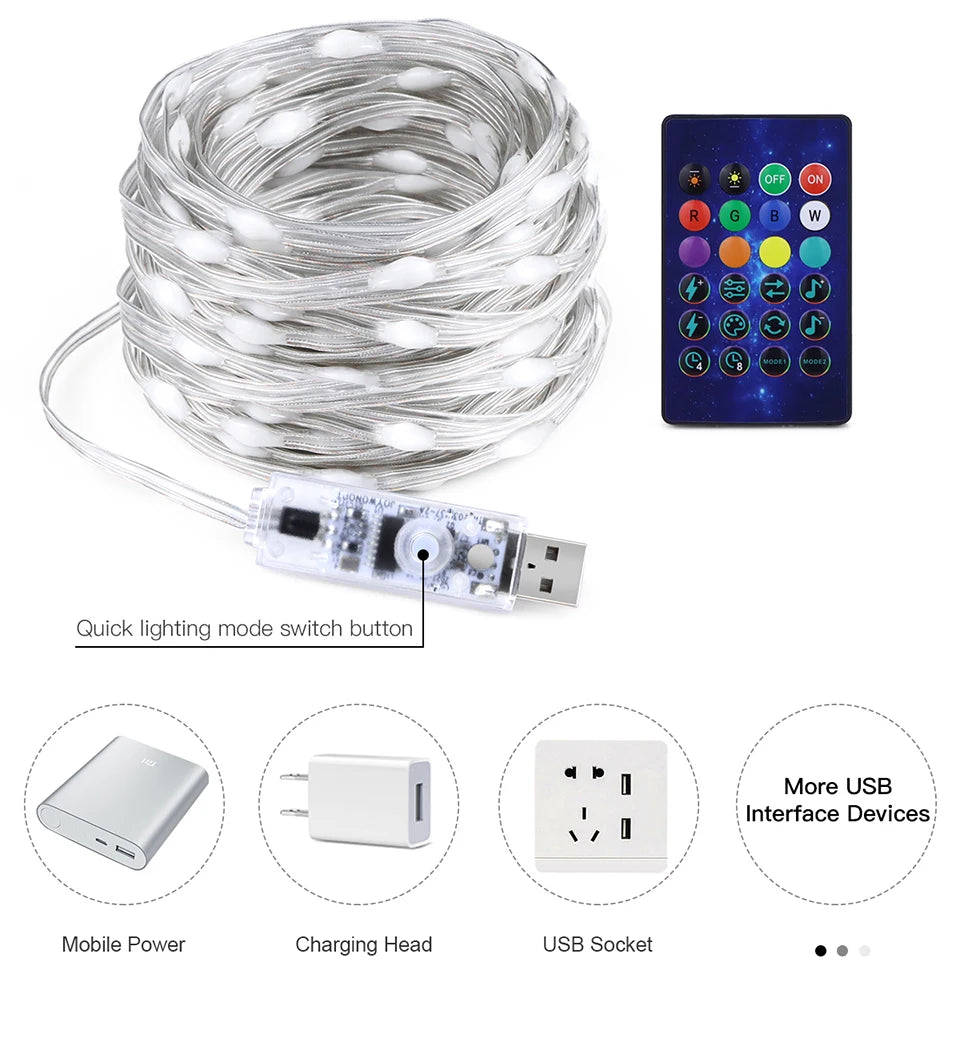 ドレープライト|イベント・クリスマス装飾|Bluetooth対応 LEDストリングライト(5m/10m/15m/20m)