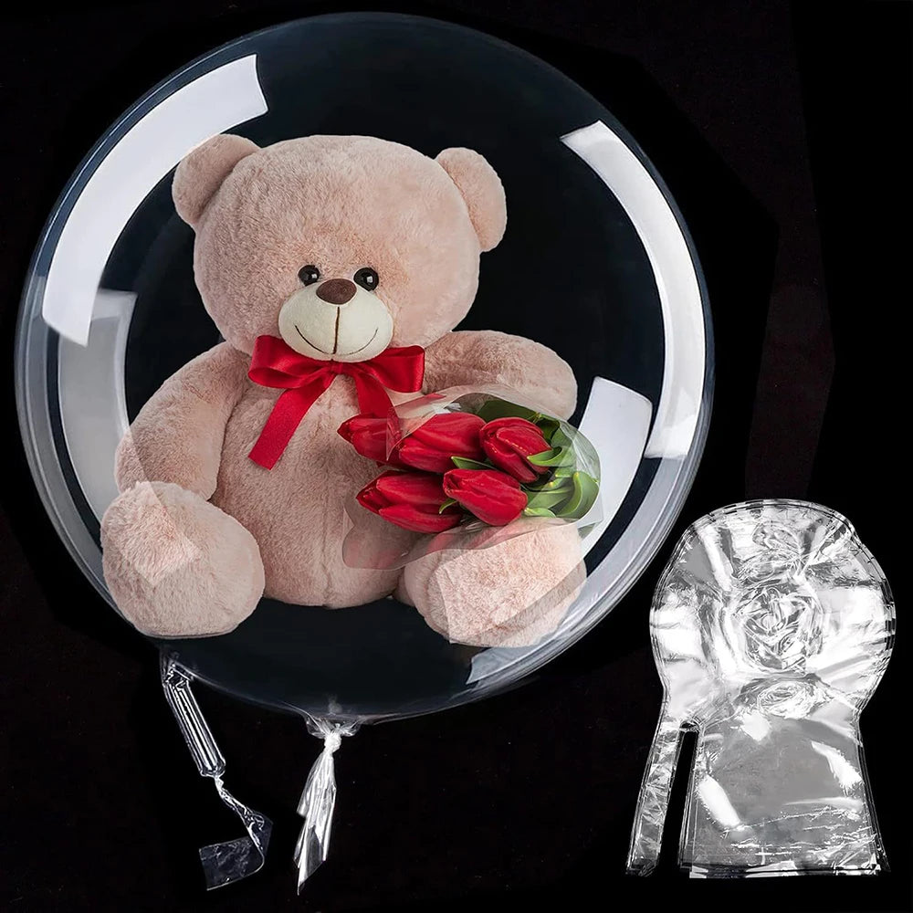 大型透明バブルバルーンセット(5-15個)