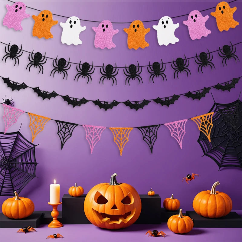 イベント・ハロウィン装飾|ハロウィンペーパーバナー デコレーション(3M)