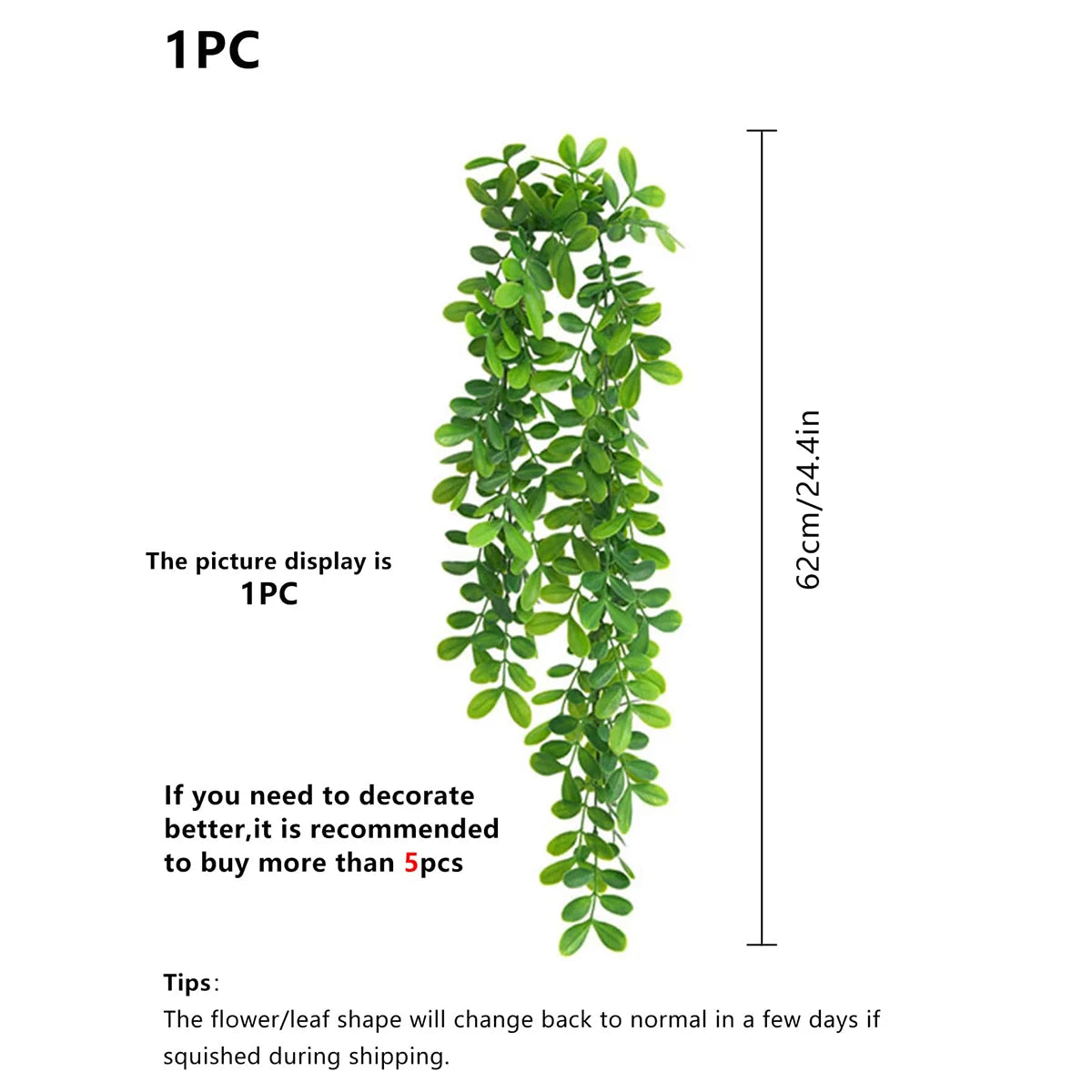 パーティー・インテリア装飾|造花アイビー壁掛け用デコレーション(62c)