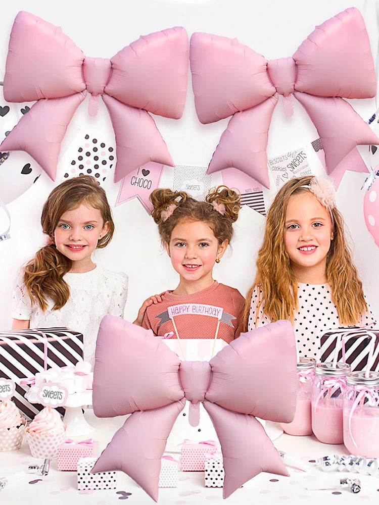 イベント・バルーン装飾|大きなリボン型バルーンセット(3個)