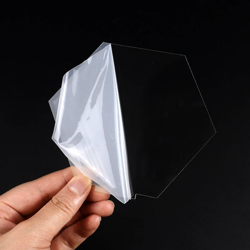 イベント・結婚式装飾|透明アクリル六角形テーブルサインセット