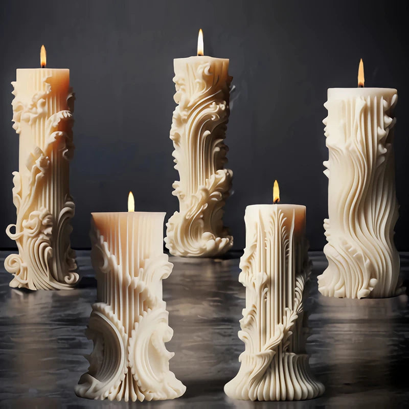 クラフト・DIY用|ハンドメイドキャンドル用 ヨーロッパ彫刻風型