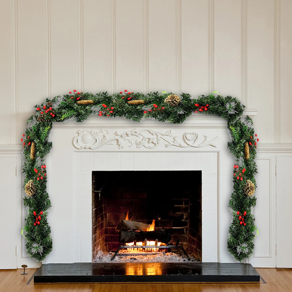 クリスマスガーランド|イベント・クリスマス装飾|蝶結び付きクリスマスガーランド