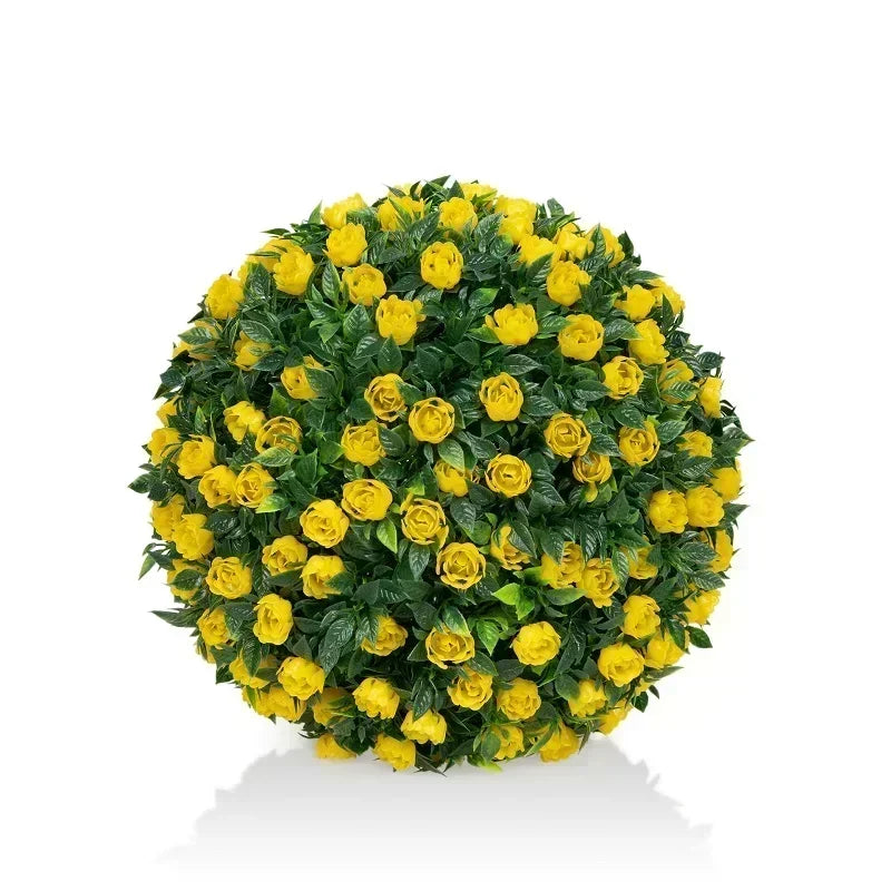 パーティー・ガーデン装飾|造花ボール型 フェイクグリーン装飾(直径20㎝)