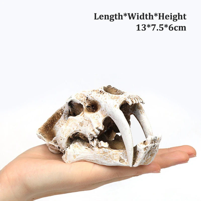 イベント・ハロウィングッズ|水槽用シミュレーション樹脂動物頭蓋骨装飾