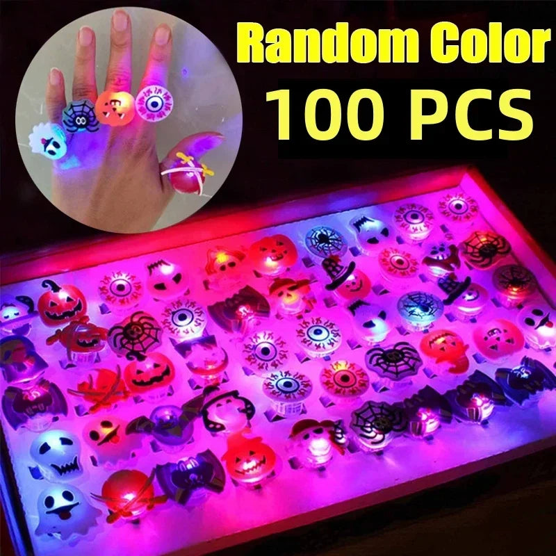 ハロウィンLEDグローリング 光るフィンガーリング