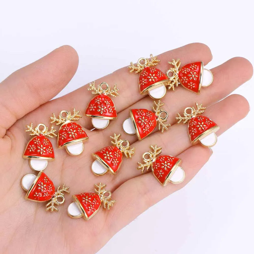 キュートなクリスマスチャームセット(10個セット)