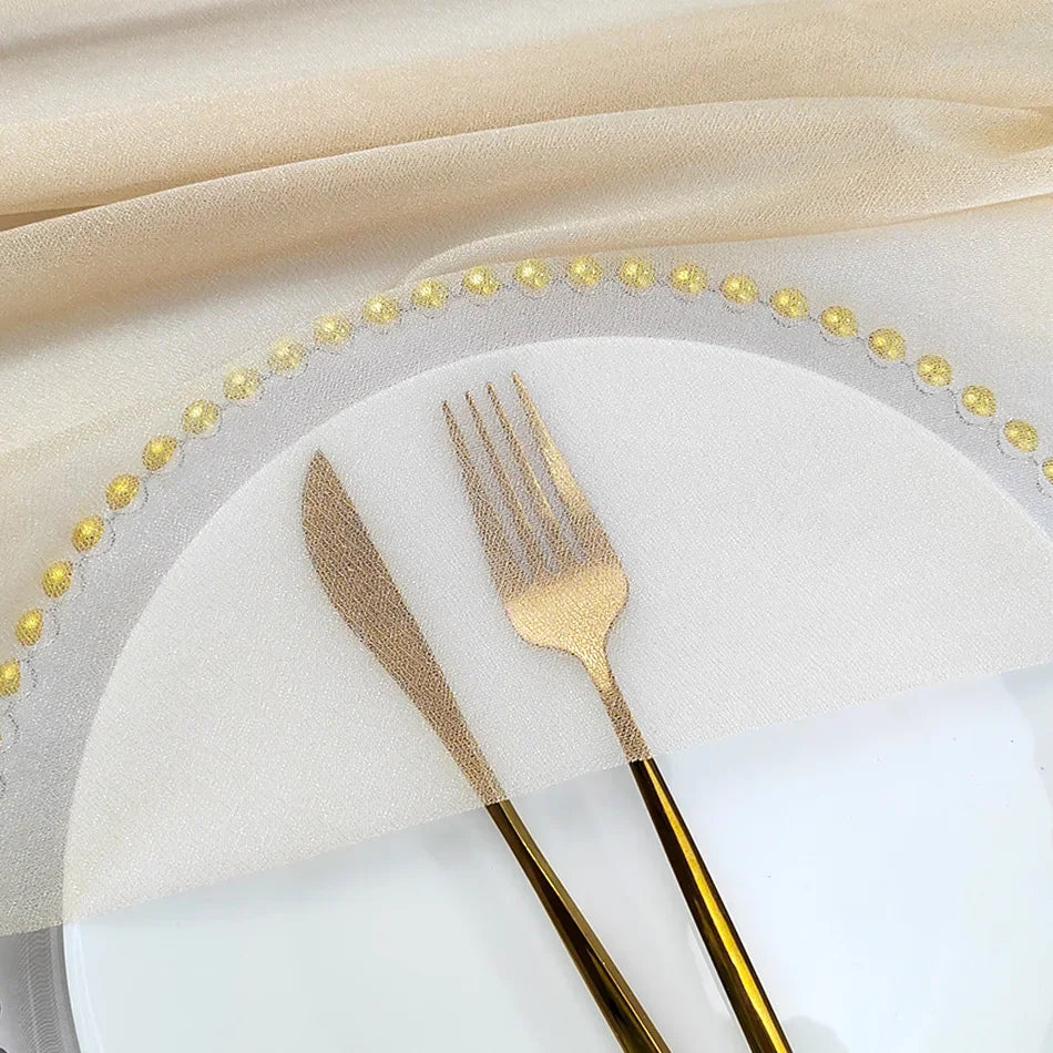 インテリア・パーティ装飾 | シフォンテーブルランナー |1.8/3/6/10m