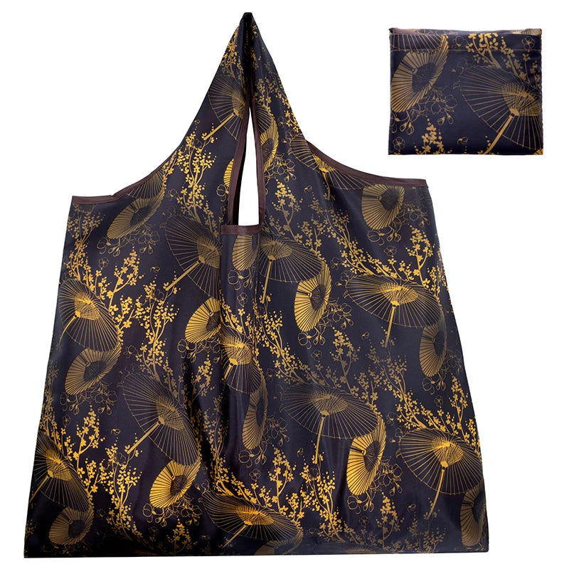 |ノベルティ用品 | コンパクト収納 プリントエコバッグ | 65cm×55c