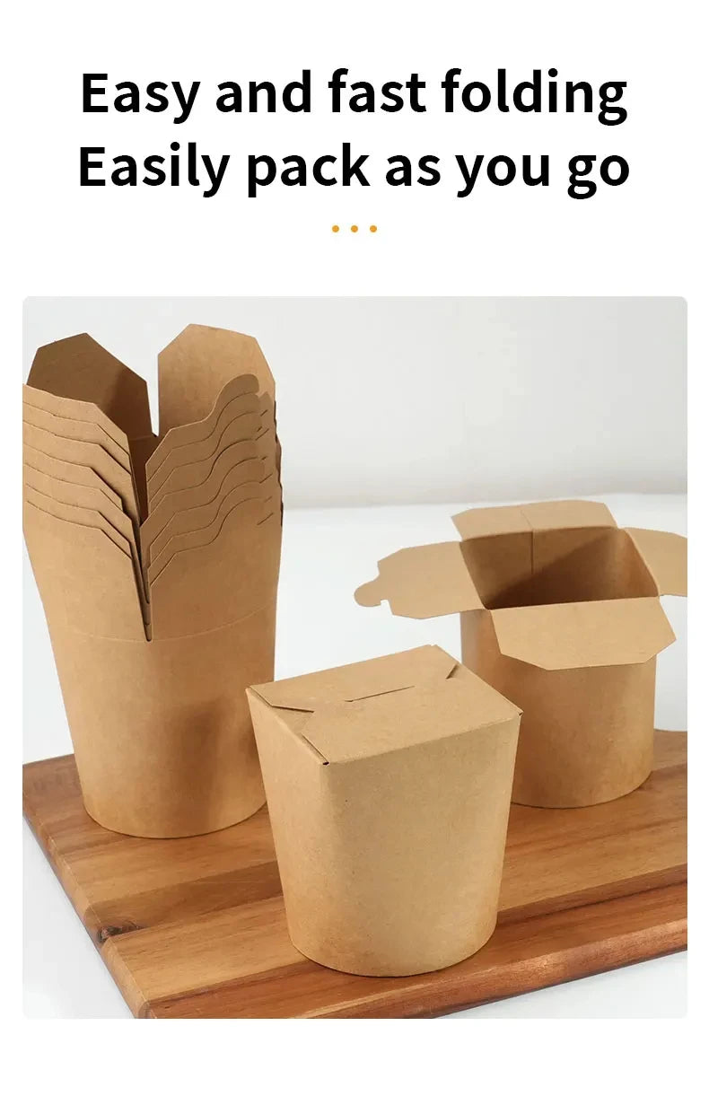 |イベント・ノベルティ用品 | 電子レンジ可 耐油クラフト紙フードBOX | 100/550/700ml