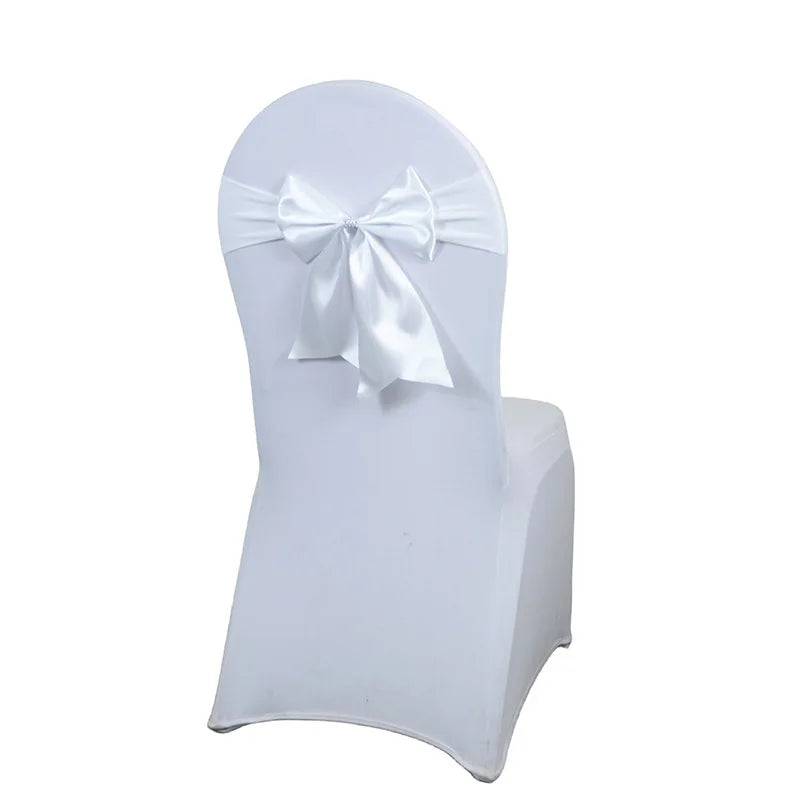インテリア・パーティ装飾 | サテンリボン椅子カバーセット | 10/50/100個セット