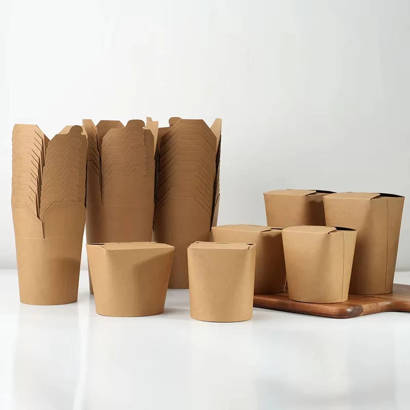 |イベント・ノベルティ用品 | 電子レンジ可 耐油クラフト紙フードBOX | 100/550/700ml