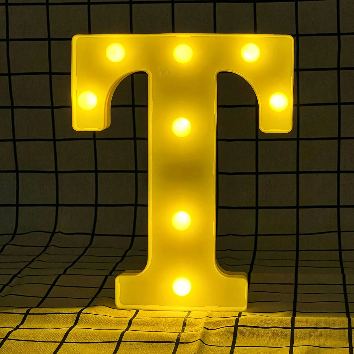 【LED装飾】LEDライト・デコレーションライト(ハート/数字/アルファベット)22cm ハート16cm