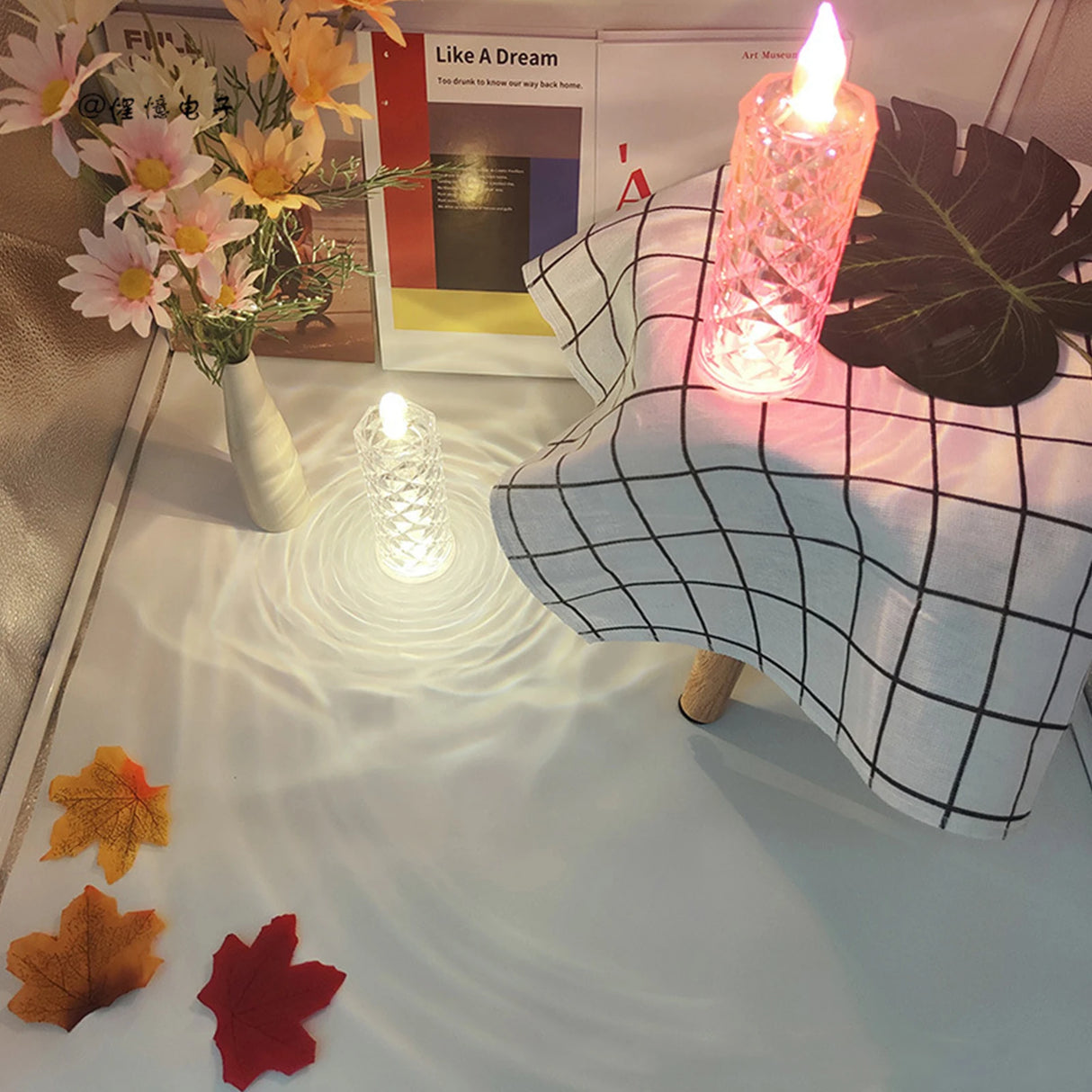 ローズシャドウ LEDフレームレスキャンドル