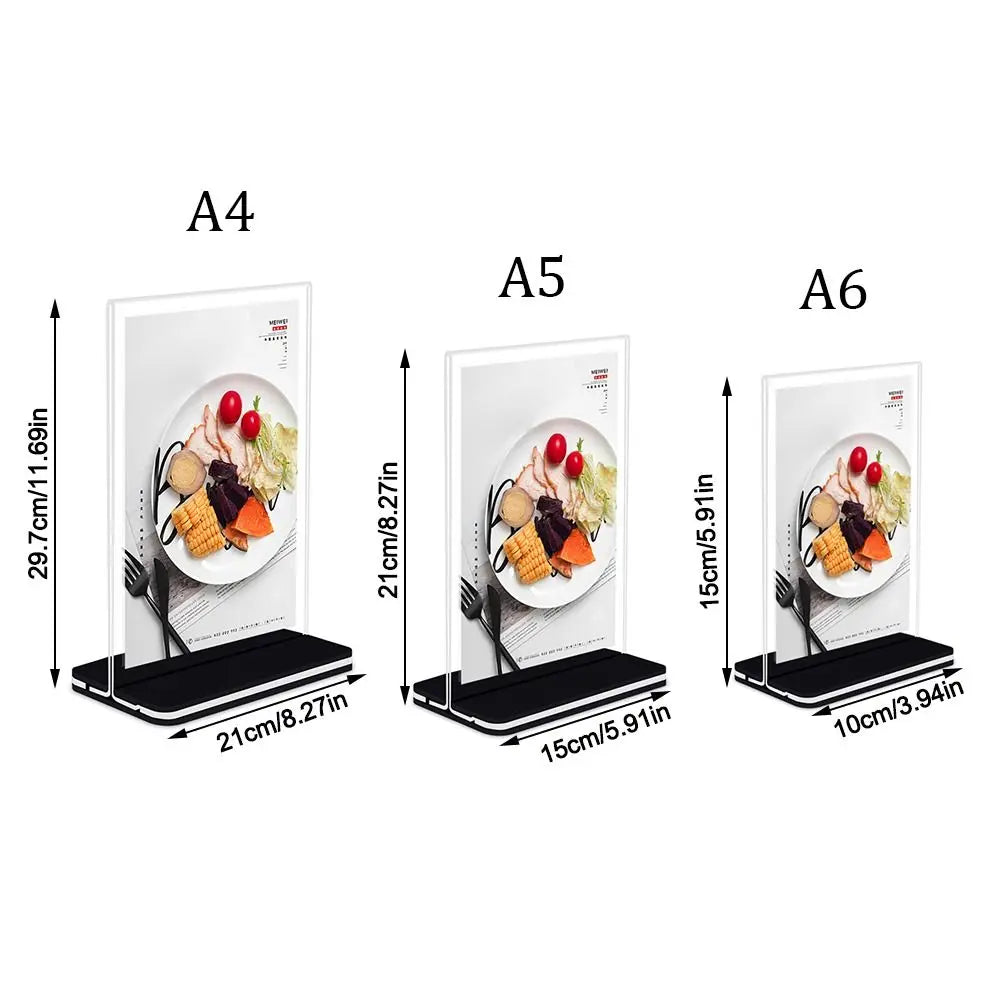 アクリル両面ディスプレイスタンド A4/A5/A6