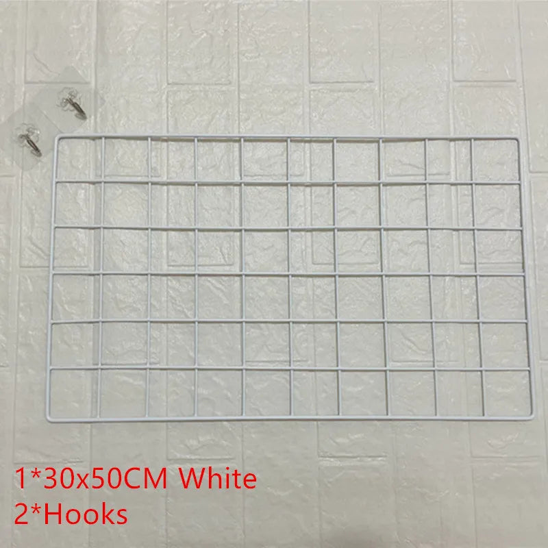 アイアンメッシュウォールラックネット什器