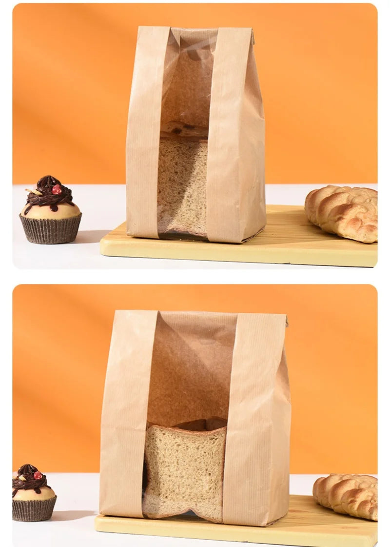 |ノベルティ用品 | 透明窓付きクラフトバッグ 50枚入