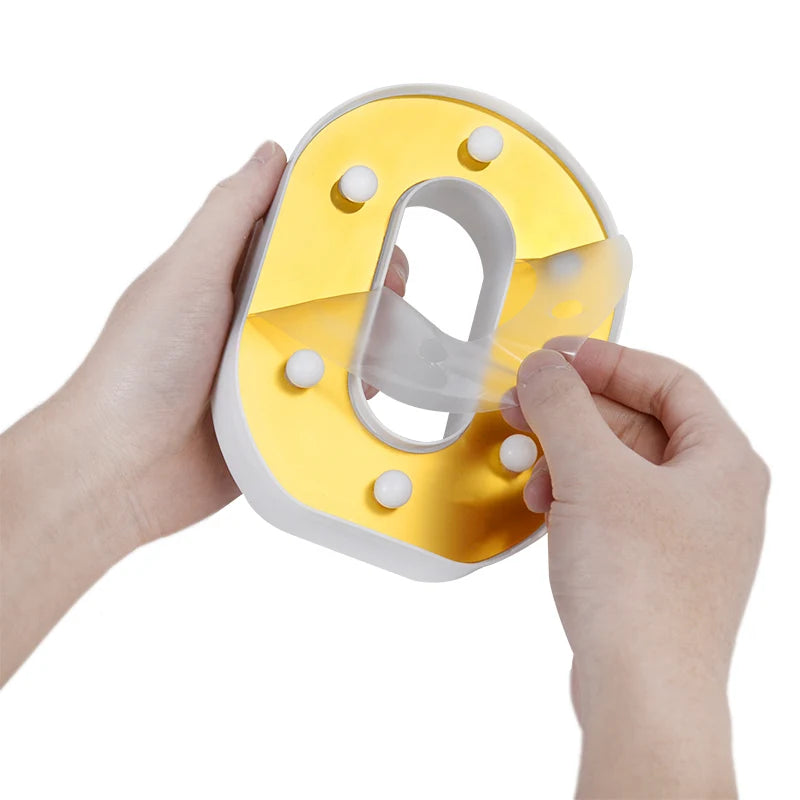 【LED装飾】LEDライト・デコレーションライト(アルファベット/数字)16㎝