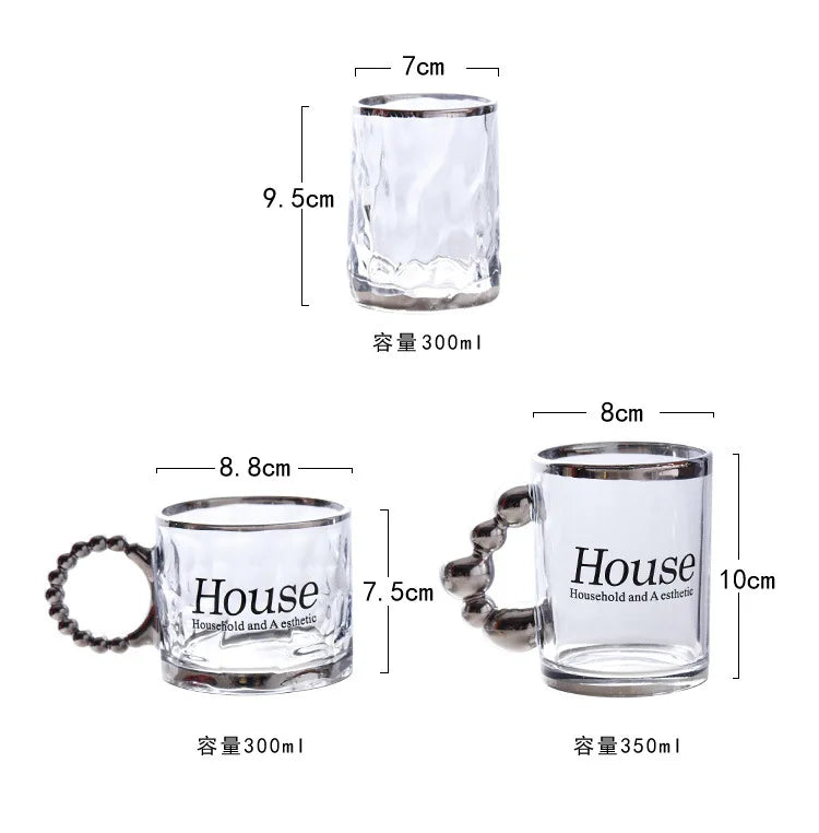 |イベント・ノベルティ用品 | 耐熱 氷カットガラス製マグカップ | 300ml