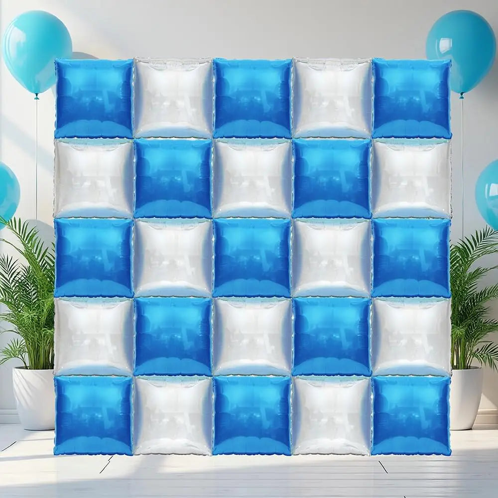 イベント・クリスマス装飾|25個セット 両面スクエアホイルバルーンキット