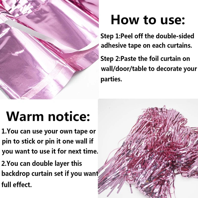 パーティー・インテリア用装飾 キラキラ!ホイル素材カーテン 光反射演出