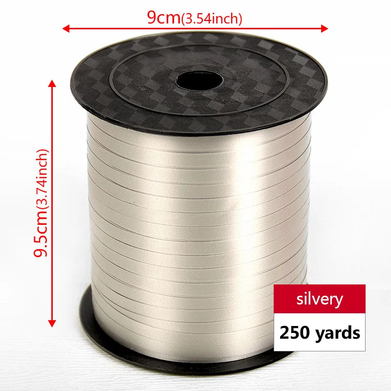 イベント・バルーン装飾 | マルチカラー クラフト用リボン| 230m巻