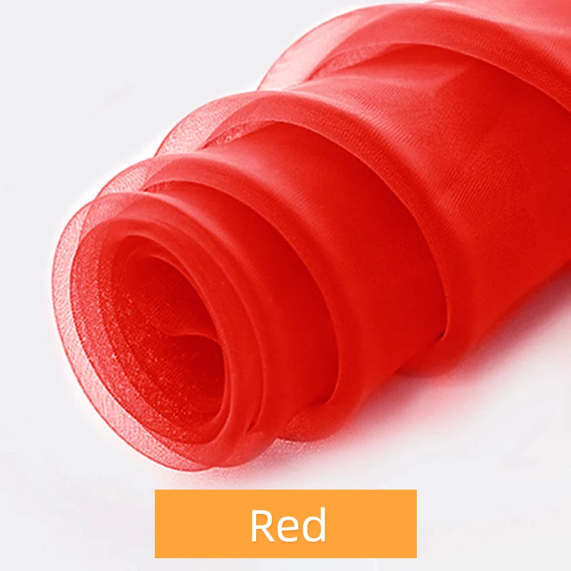 パーティー・インテリア装飾 シフォン素材カーテン 5M/10M 透明感