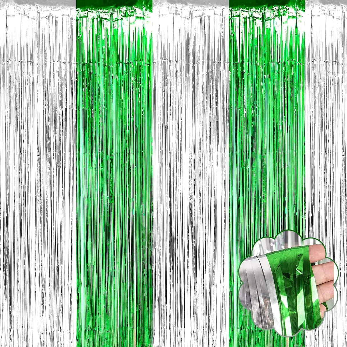 イベント・パーティーグッズ|ホイルフリンジカーテン6枚セット