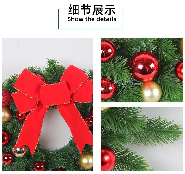 クリスマスリース|リボンデコレーションリース