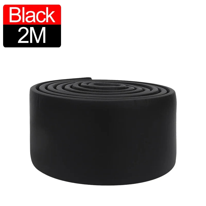 壁面衝撃吸収 幅木風粘着ボーダーシート 幅8㎝x200㎝ 厚さ10㎜