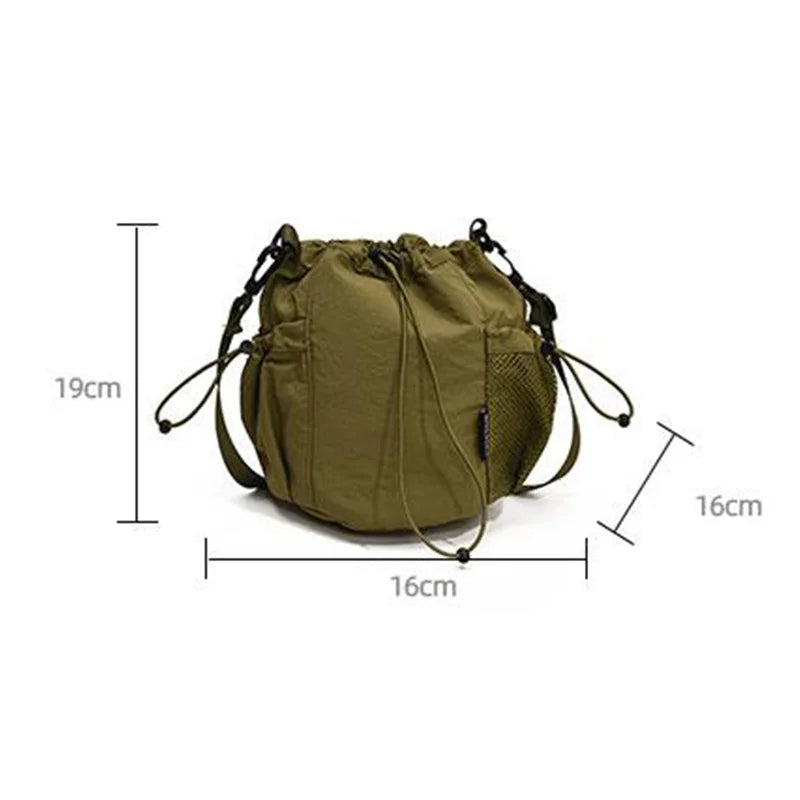 |イベント・ノベルティ用品 | 防水ナイロン大容量バケットバッグ| W16×H19×D16㎝