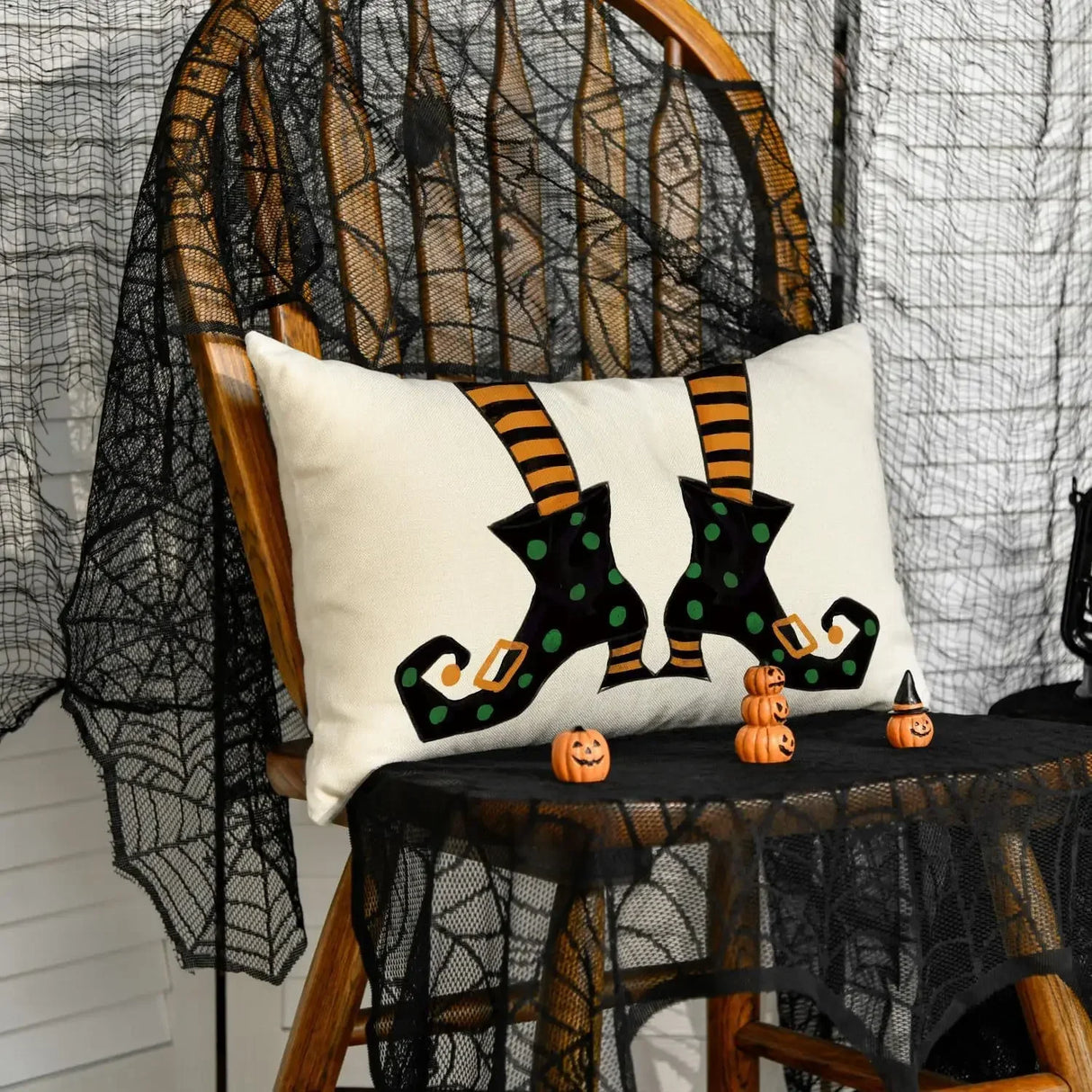 イベント・ハロウィングッズ|リネンクッションカバー30x50cm