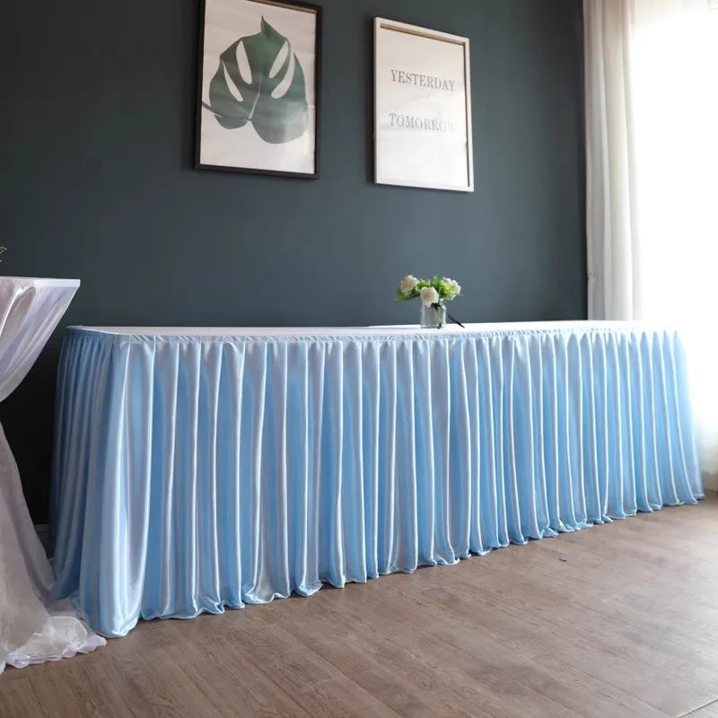 シワになりにくいポリエステルテーブルスカート