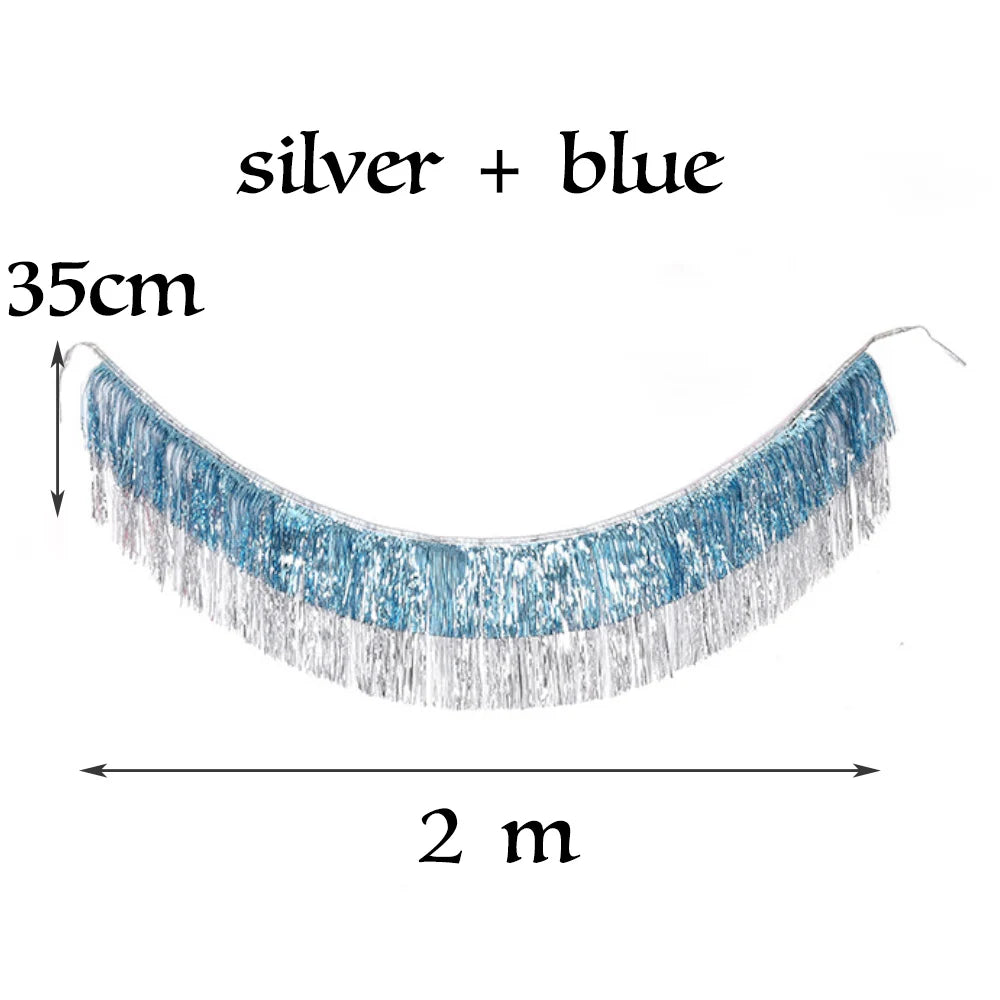 クリスマスガーランド|イベント・クリスマス装飾|プレミアムホイルガーランド2M 4層デコレーション