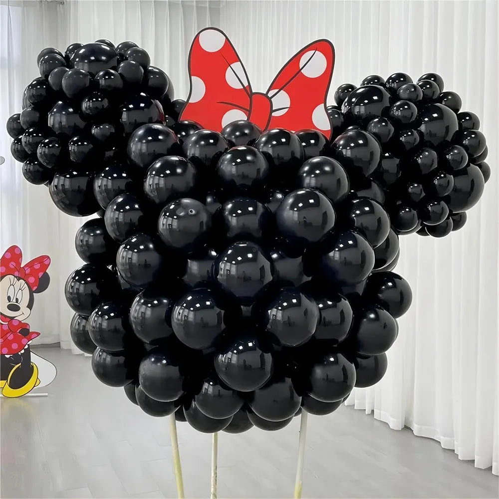 150個入り多サイズ黒バルーンセット