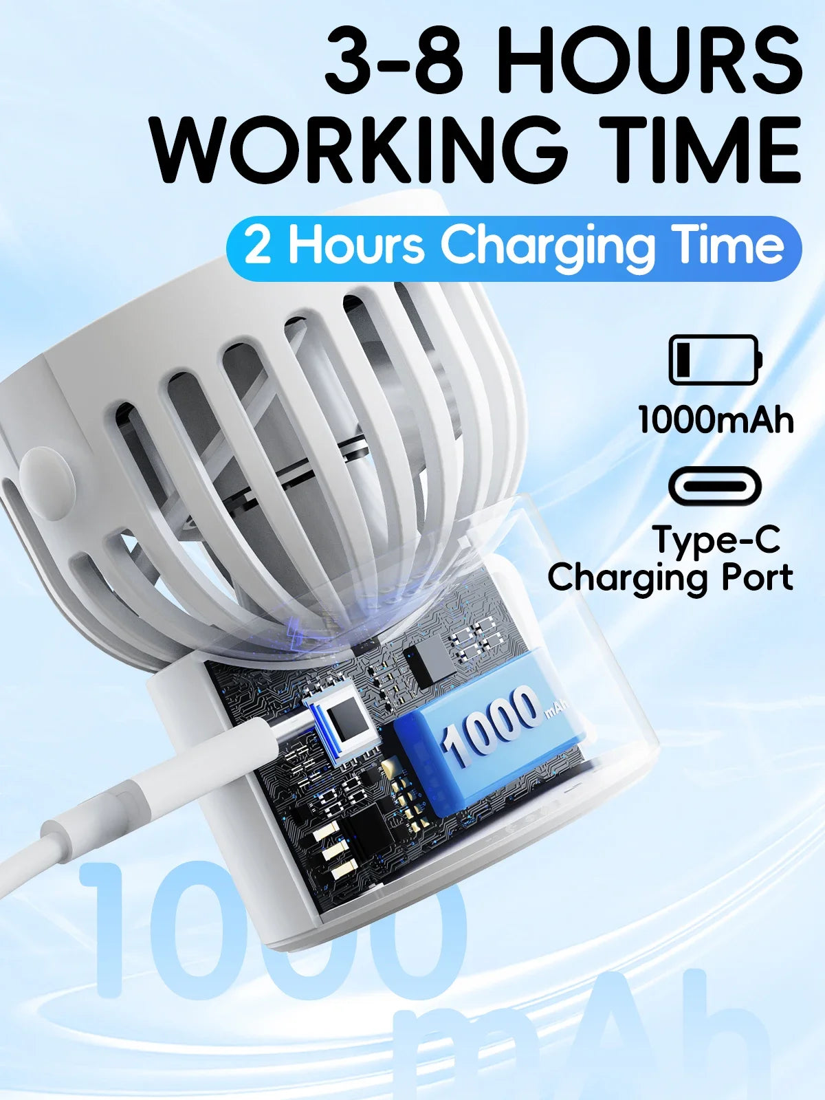 |イベント・ノベルティ用品 | 充電式ミニポータブルネックファン