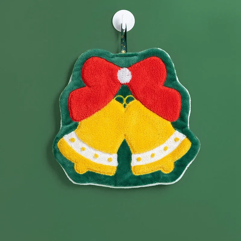 クリスマスグッズ・ ノベルティ用品|クリスマス柄 吸水ハンドタオル