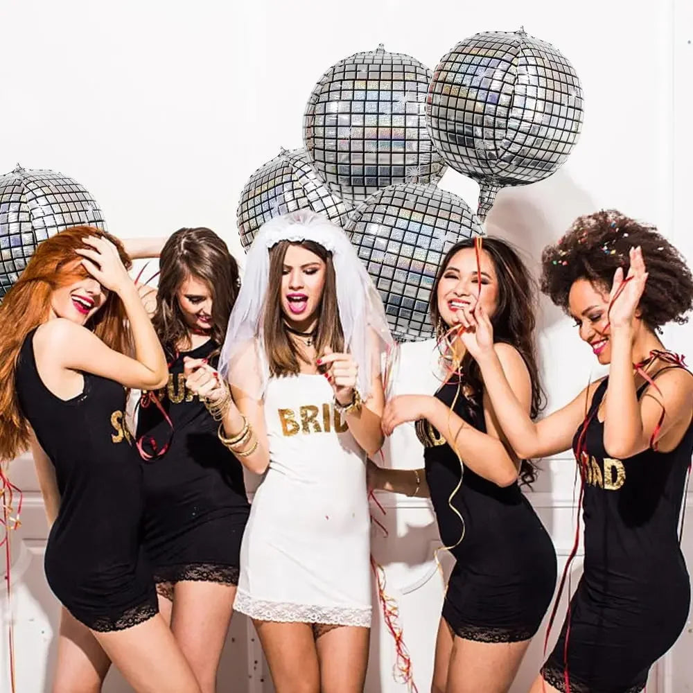 シルバーディスコホイルバルーンセット