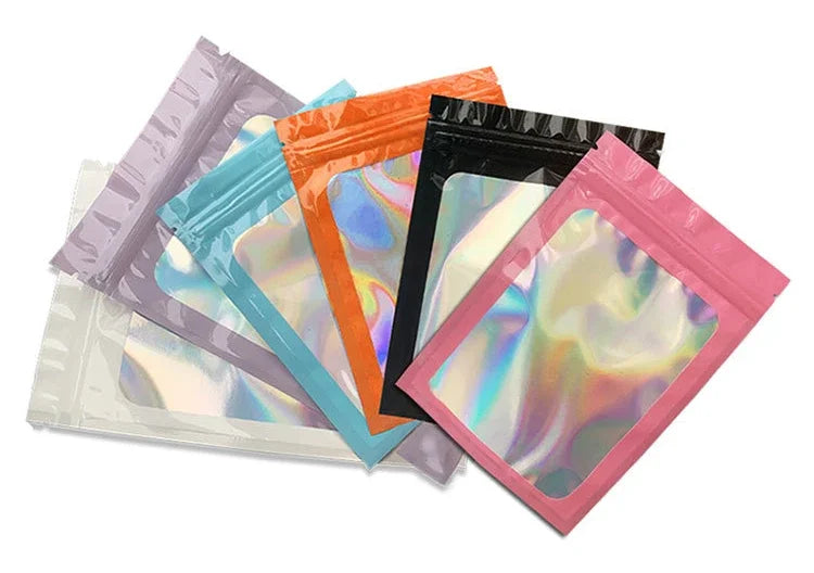 |イベント・ノベルティ用品 | キラキラ!ホロ素材 ジッパー付きバッグ
