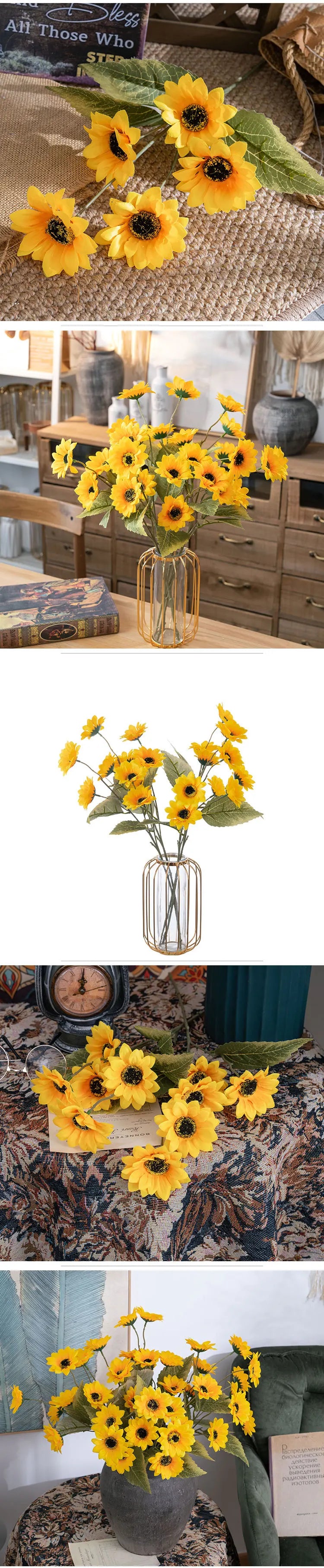 52.5cm ひまわりのアーティフィシャルフラワー