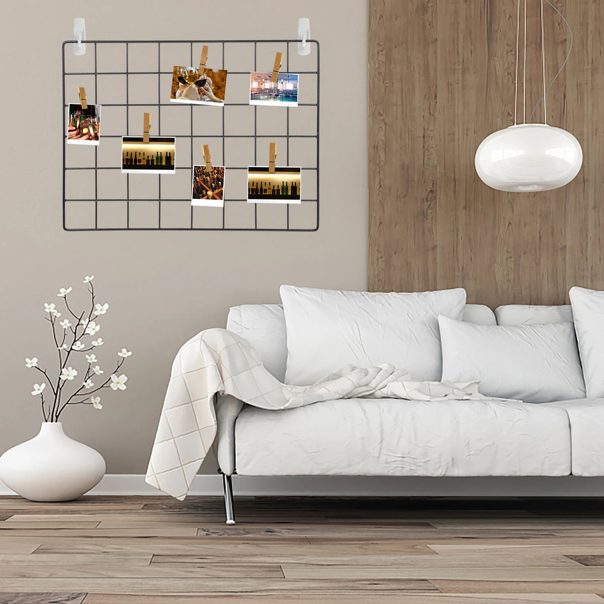 メタルグリッドウォールパネル アイアンフレーム