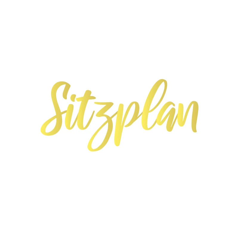 ドイツ語 結婚式座席表 アートステッカー