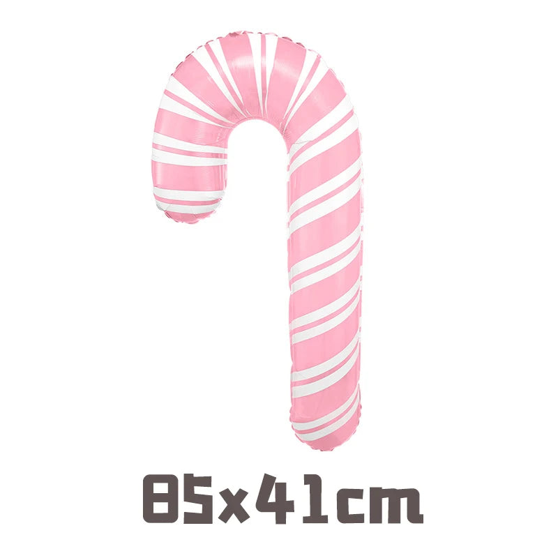 クリスマス用キャンディケインホイルバルーンセット