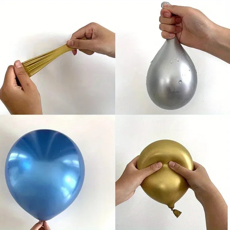 イベント・パーティー装飾| メタリックミックスカラーバルーンセット( 50/100個)