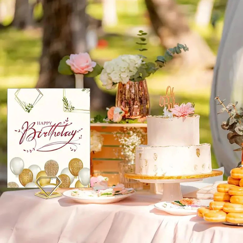 イベント・結婚式装飾|ダイヤ型メタルメモホルダー10個セット