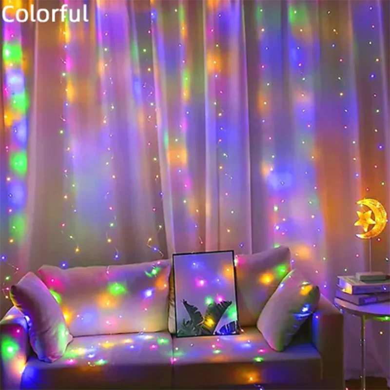 カーテンライト|イベント・クリスマス装飾|防水クリスマスカーテンライトUSB接続(幅3M/4M/6M)